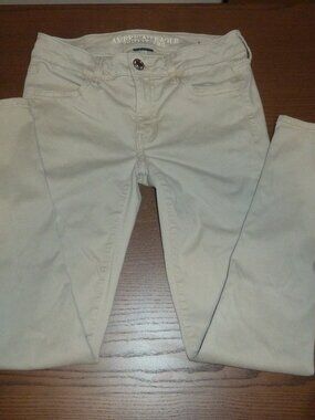 American Eagle Outfitters Super Super Stretch X Jegging Size 4 Tan Biege